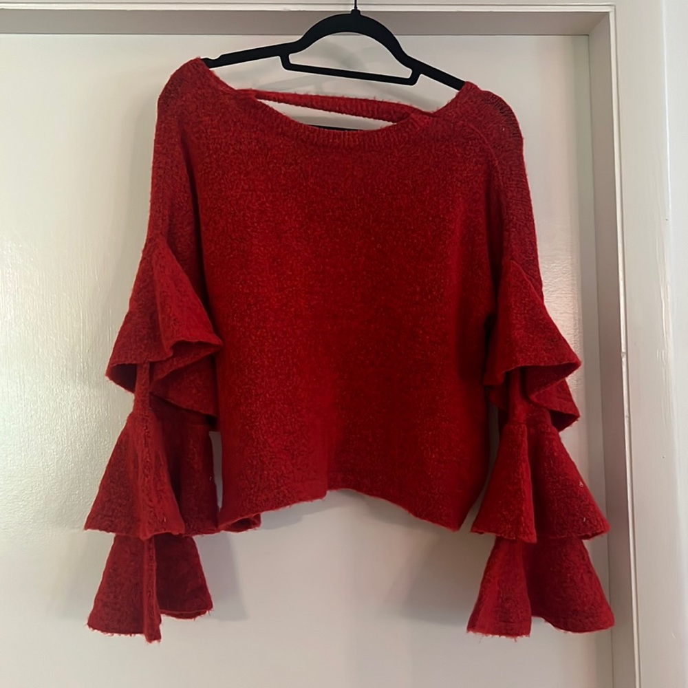 Adorable red ruffle